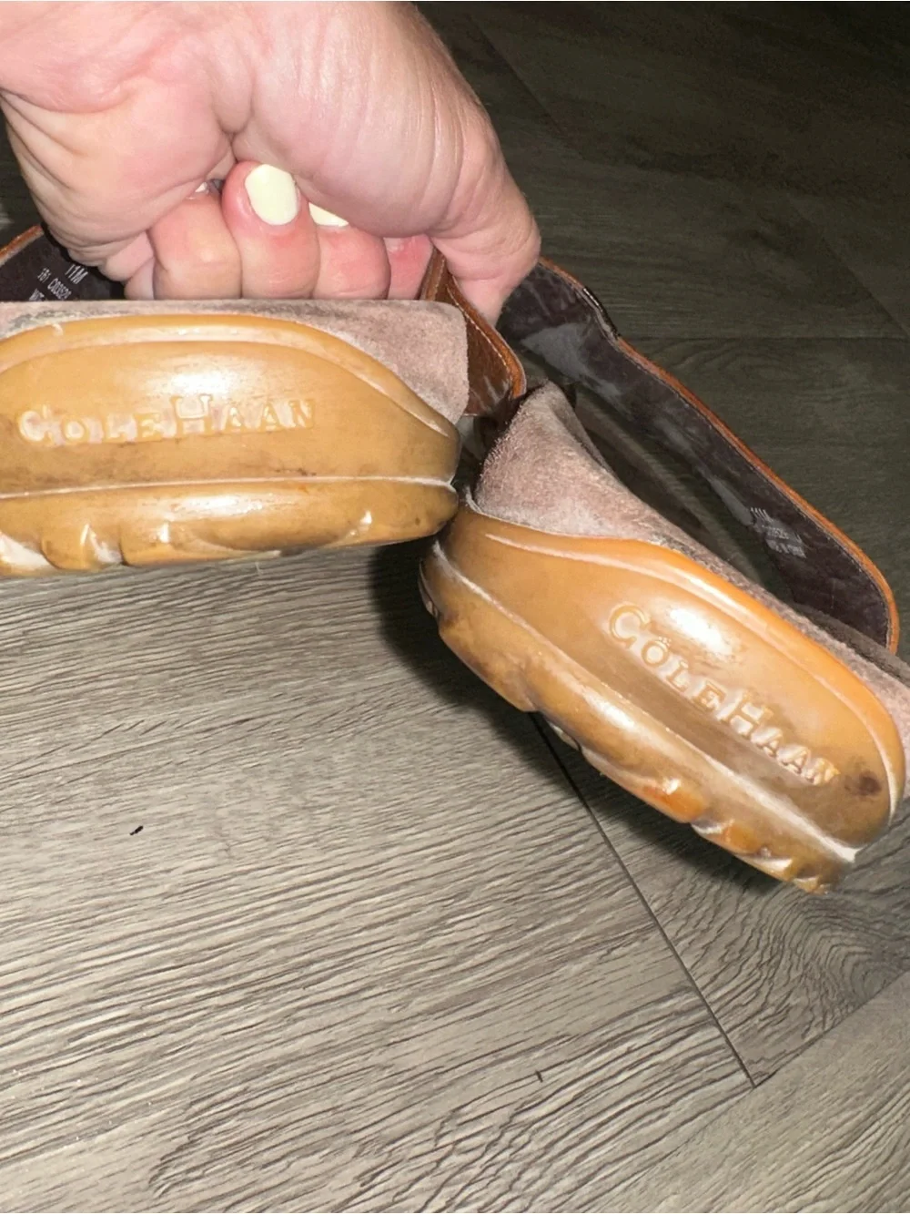 Cole Haan Brown Leather Wide Strap Flip Flop Sandals Men’s Sz 11